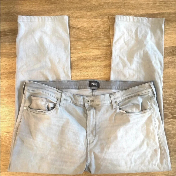 Paige Jeans Mens Federal Slim Straight Stretchy Leg Grumman 42 - Picture 4 of 11